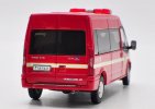 1:64 Scale Red GCD Fire Engine Diecast Ford Transit Model