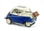 1:10 Scale Red / Blue Retro Tinplate 1957 BMW Isetta Model