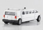 White / Silver / Black Kids 1:38 Scale Diecast Hummer Toy