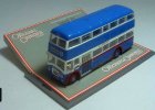 1:76 Scale Blue Corgi Brand Double-decker Bus Model