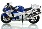 1:12 Scale Silver / Red / Blue Suzuki GSX 1300R Motor Model