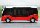 Red /Silver Diecast Golden Dragon XML6606JEVA0C2 City Bus Model