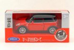 Red 1:36 Scale Kids Welly Diecast Mini Cooper Hatch Toy