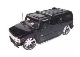 Black 1:18 Scale JADA Diecast Hummer H2 Model