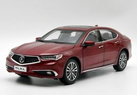 Gray / Wine Red 1:18 Scale Diecast 2018 Acura TLX-L Model