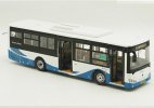 1:43 Scale White-Blue Diecast Sunlong SLK6109 City Bus Model