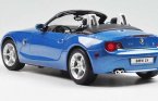 Blue / Gray 1:18 Scale Welly Diecast BMW Z4 Roadster Model