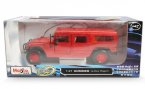 Black / Red MaiSto 1:27 Scale Diecast Hummer H1 Model