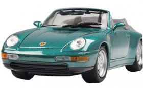 Red / Green 1:24 Scale Welly Diecast Porsche 911 Model