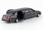 Black / Golden Kids Pull-Back Diecast Lincoln Limousine Toy