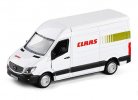 White 1:36 Diecast Mercedes-Benz Sprinter Van Toy