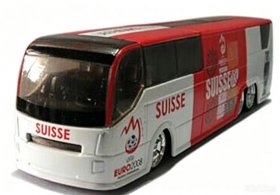 Diecast 2008 European Football Championship Switzerland Bus Toy