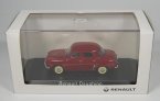 Red 1:43 Scale Diecast Renault Dauphine Model