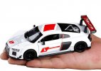 White 1:30 Scale Kids Diecast Audi R8 LMS Sport Toy