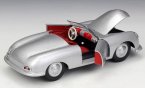 Welly 1:24 Silver Diecast 1948 Porsche 356 Roadster Model