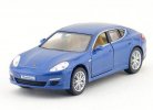 Silver / Blue / Red 1:40 Diecast Porsche Panamera S Toy