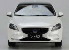 White / Bronze 1:18 Scale Diecast Volvo V40 Model