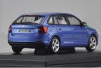 Blue / Red 1:43 Scale Diecast Skoda Rapid Spaceback Model