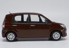 1:30 Yellow / Brown / Black / Silver Diecast Toyota Spade Model