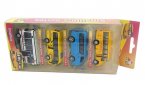 Mini Scale Kids Pull-Back Function Four Bus Toys Set