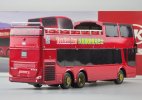 Red 1:43 Scale Diecast AnKai Double Decker Tour Bus Model
