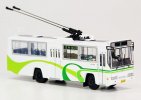 White 1:76 SK5105GP NO.8 Diecast Shanghai Trolley Bus Model