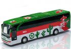 Green-Red Mexico National Football Team Diecast Coach Bus Toy