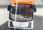 White-Orange 1:76 Scale NO.S64 Diecast BYD K9R City Bus Model