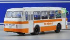 1:43 Scale Orange-White Die-Cast Soviet Union City Bus Model