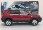 1:18 Scale Red / Black 2009 Diecast Hyundai Tucson SUV Model