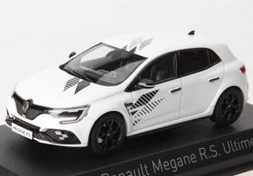 White NOREV 1:43 Diecast 2023 Renault Megane R.S. Ultime Model