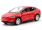 Red / White / Blue /Black 1:32 Scale Diecast Tesla MODEL X90 Toy