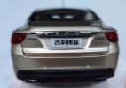 White / Brown 1:18 Scale Diecast 2015 Geely Borui Model