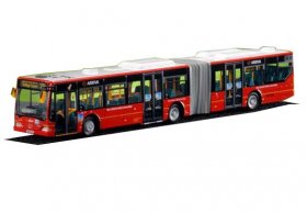 1:76 Scale Red Mercedes Benz Citaro London Bus Model