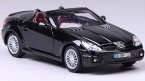 Black / Silver 1:24 Scale Diecast Mercedes-Benz SLK55 AMG Model