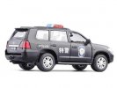 1:32 Scale Black Kids Police Diecast Toyota Land Cruiser Toy