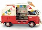 Blue / Red / Yellow Ice Cream Retro Tinplate VW Bus Model