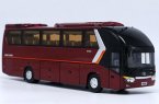 Wine Red / Blue 1:38 Scale Die-Cast King Long Bus Model