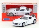 Kids Welly 1:36 White / Red Diecast Mercedes Benz SLS AMG Toy