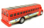 Kids Red Plastics Angry Birds Theme Electric School Bus Toy