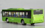 Green 1:43 Scale Die-cast YuTong ZK6125BEVG7 E12 Bus Model