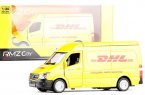 Kids Yellow 1:36 Scale DHL Diecast Mercedes Benz Sprinter Toy