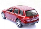 Wine Red / Blue 1:24 Scale Bburago Diecast VW Touareg Model