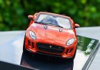 Orange 1:43 Scale Diecast Jaguar F-Type V8 S Cabriolet Model