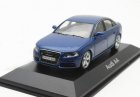 Minichamps Blue 1:43 Scale Diecast Audi A4 Sedan Model