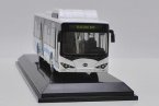 White 1:64 Diecast BYD 12M Battery Electric City Bus Model