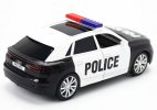 Black 1:36 Scale Kids Police Diecast Audi Q8 SUV Toy