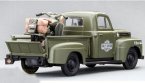 Army Green MaiSto 1:24 Scale Diecast Ford F1 Pickup Truck Model