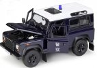 Deep Blue 1:24 Welly Police Diecast Land Rover Defender Model