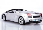 1:18 Silver / Yellow Diecast Lamborghini Gallardo Spyder Model